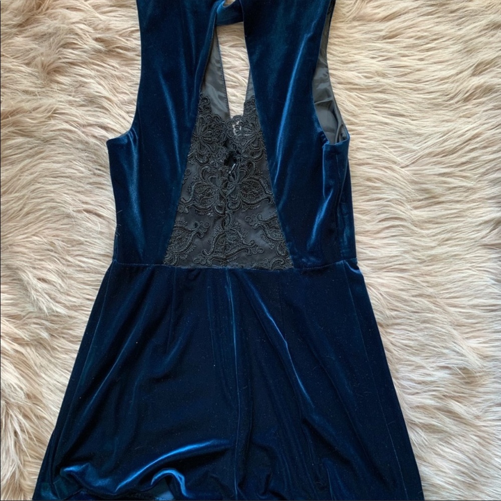 Topshop Velvet Romper - Picture 2 of 2